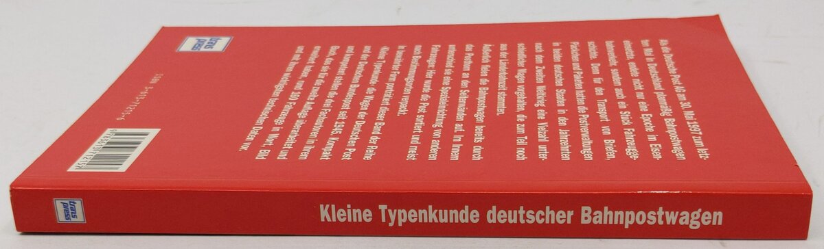Kleine Typenkunde deutscher Bahnpostwagen Paperback Book Klaus Deppmeyer EX
