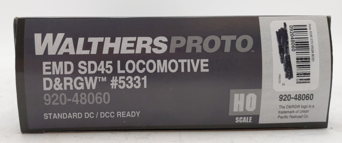 Walthers 920-48060 HO DRGW EMD SD45 Diesel Locomotive #5331