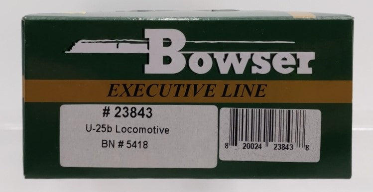 Bowser 23843 HO Burlington Northern GE U25B Standard DC Executive Line #5418