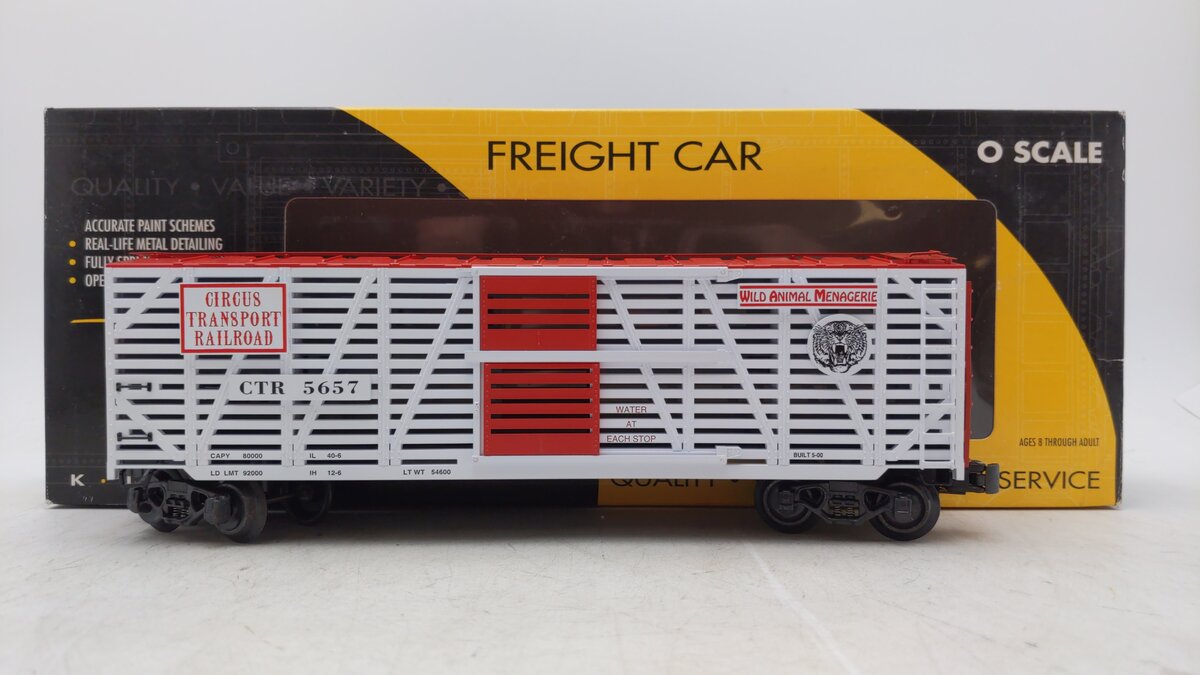 K-Line K763-5301 O Gauge Circus Transport Stock Car #5657 LN/Box