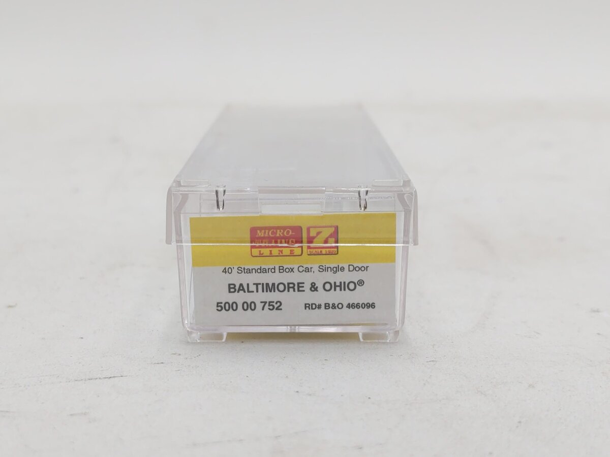 Micro-Trains 50000752 Z Baltimore & Ohio 40' Single-Door Box Car #466096
