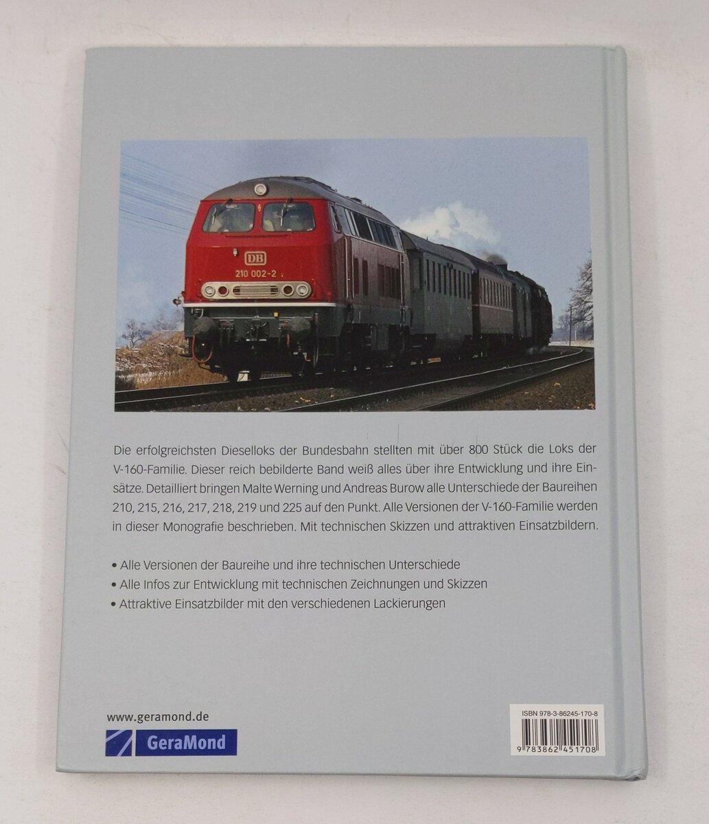 Baureihe V 160 Hardcover Book By Malte Werning, Andreas Burow LN