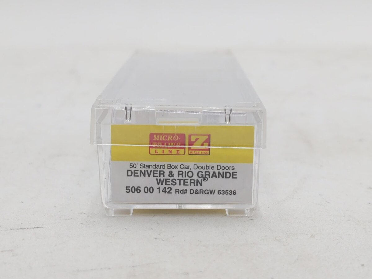 Micro-Trains 50600142 Z DRGW 50' Standard Double Door Box Car #63536