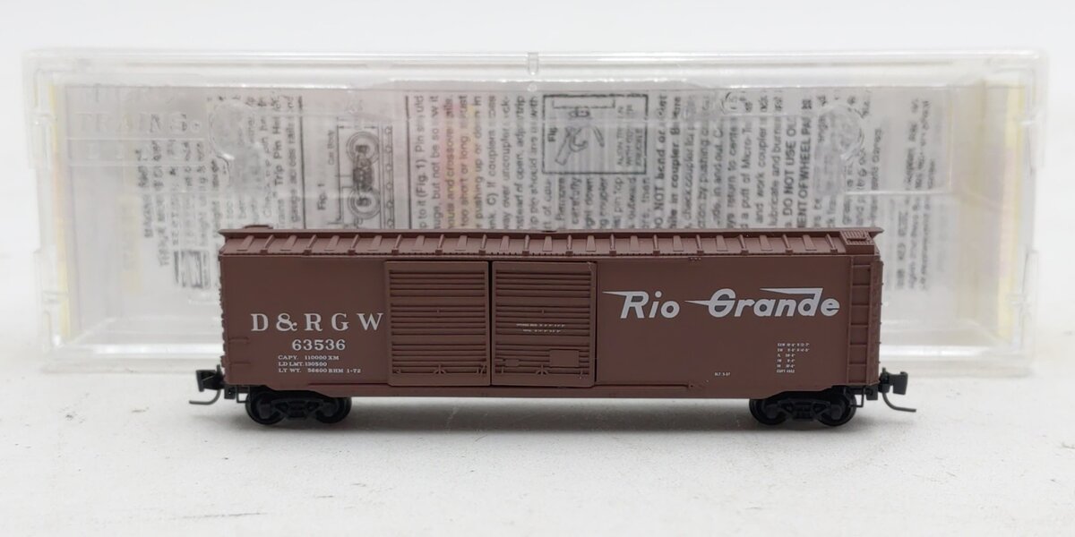 Micro-Trains 50600142 Z DRGW 50' Standard Double Door Box Car #63536 NIB