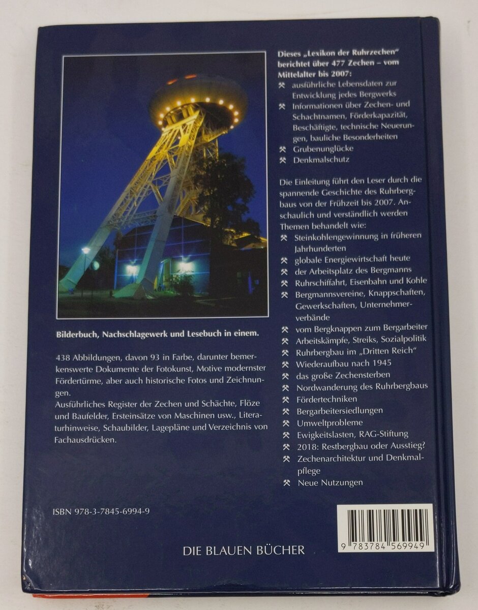 Die alten Zechen an der Ruhr Hardcover Book By Wilhelm Hermann, Gertrude Hermann LN