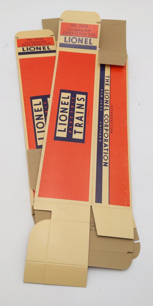 Lionel O Gauge Assorted Reproduction Boxes [5] EX