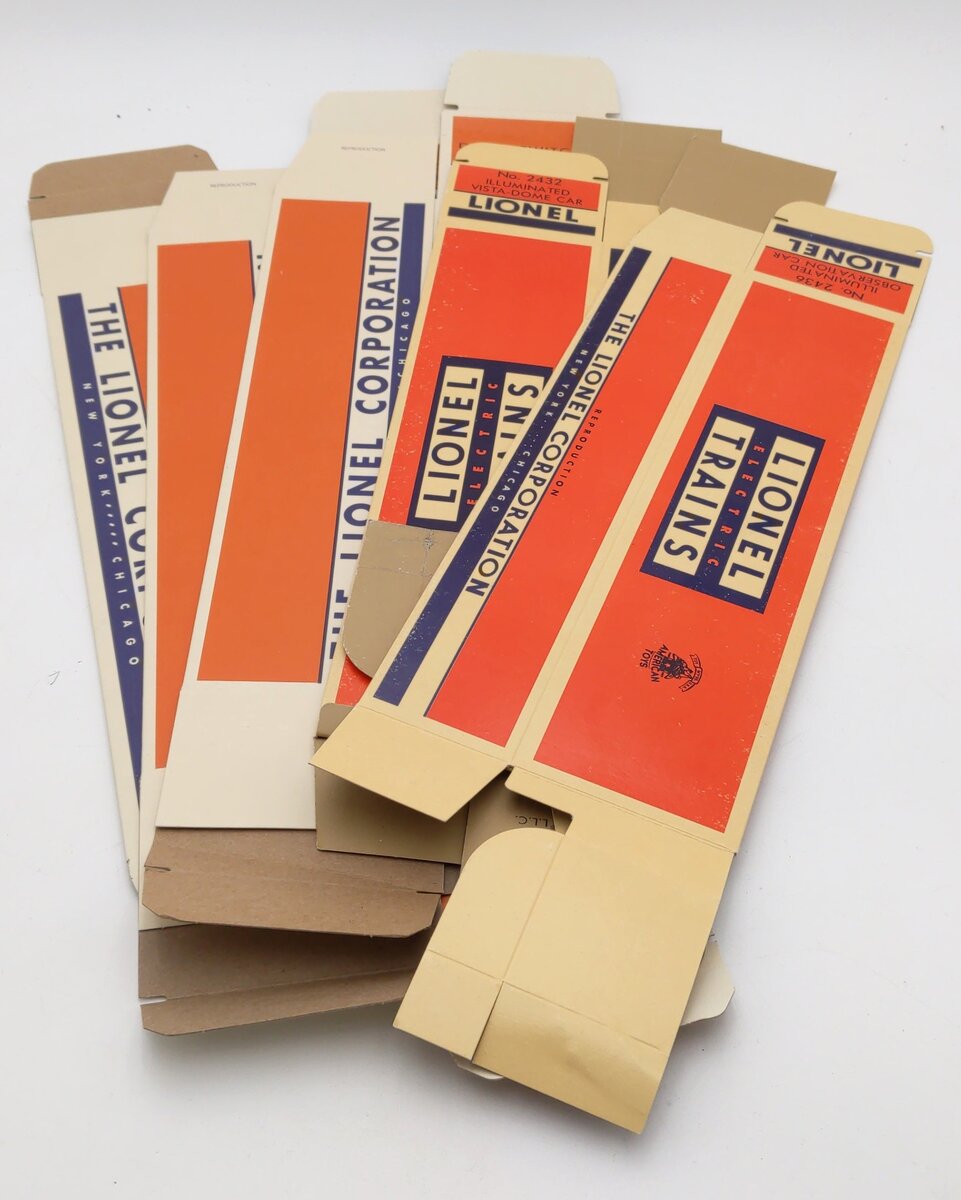 Lionel O Gauge Assorted Reproduction Boxes [5] EX