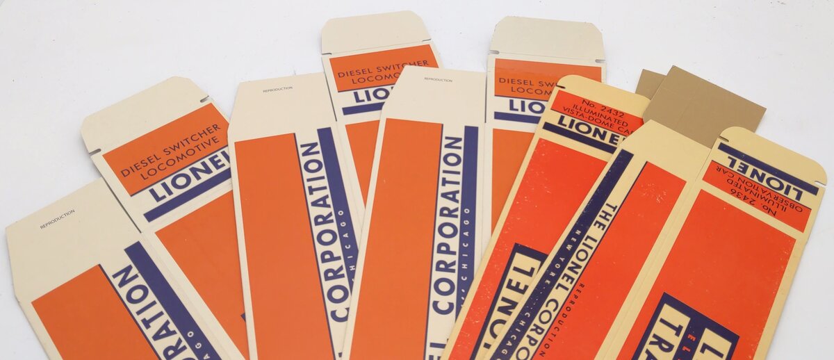 Lionel O Gauge Assorted Reproduction Boxes [5] EX