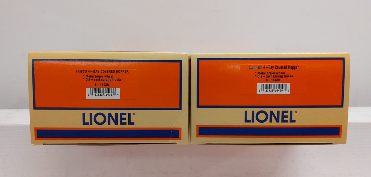 Lionel 6-21755 O Gauge Southern/Frisco 2-Car 4-Bay Hopper Set LN/Box