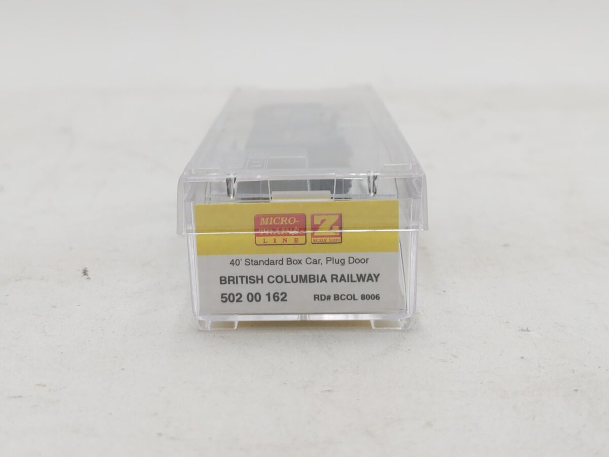 Micro-Trains 50200162 Z British Columbia 40' Plug Door Boxcar #8006