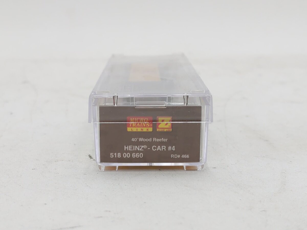 Micro-Trains 51800660 Z Scale Heinz Series #4 40' Wood Reefer Car #466 LN/Box