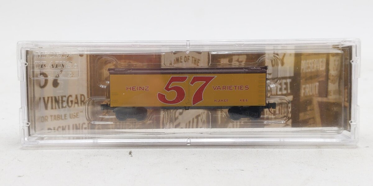 Micro-Trains 51800660 Z Scale Heinz Series #4 40' Wood Reefer Car #466 LN/Box