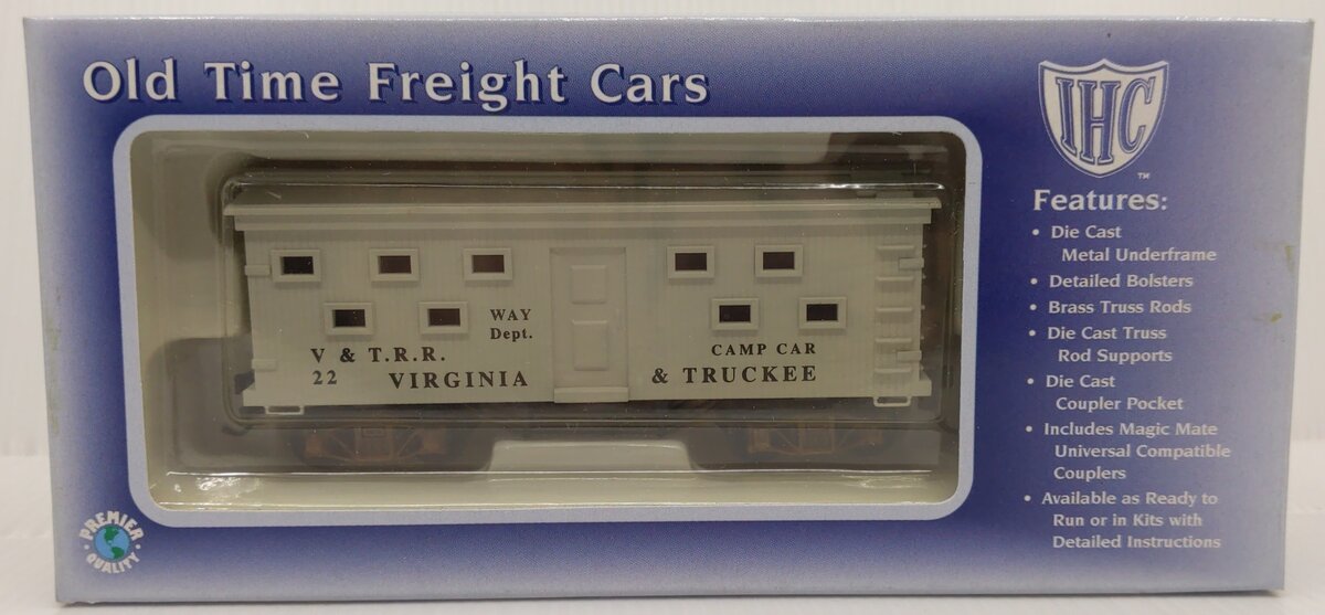 IHC 8165 HO Scale Virginia & Truckee Old Time 30' Bunk Car #22