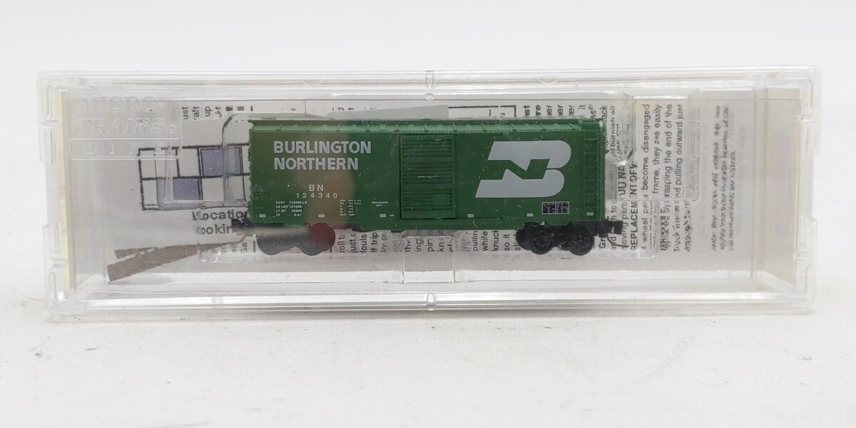 Micro-Trains 50000782 Z Burlington Northern 40' Single Door Box Car #124340