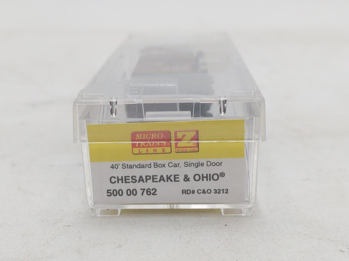 Micro-Trains 50000762 Z Scale Chesapeake & Ohio 40' Single-Door Boxcar #3212 LN/Box