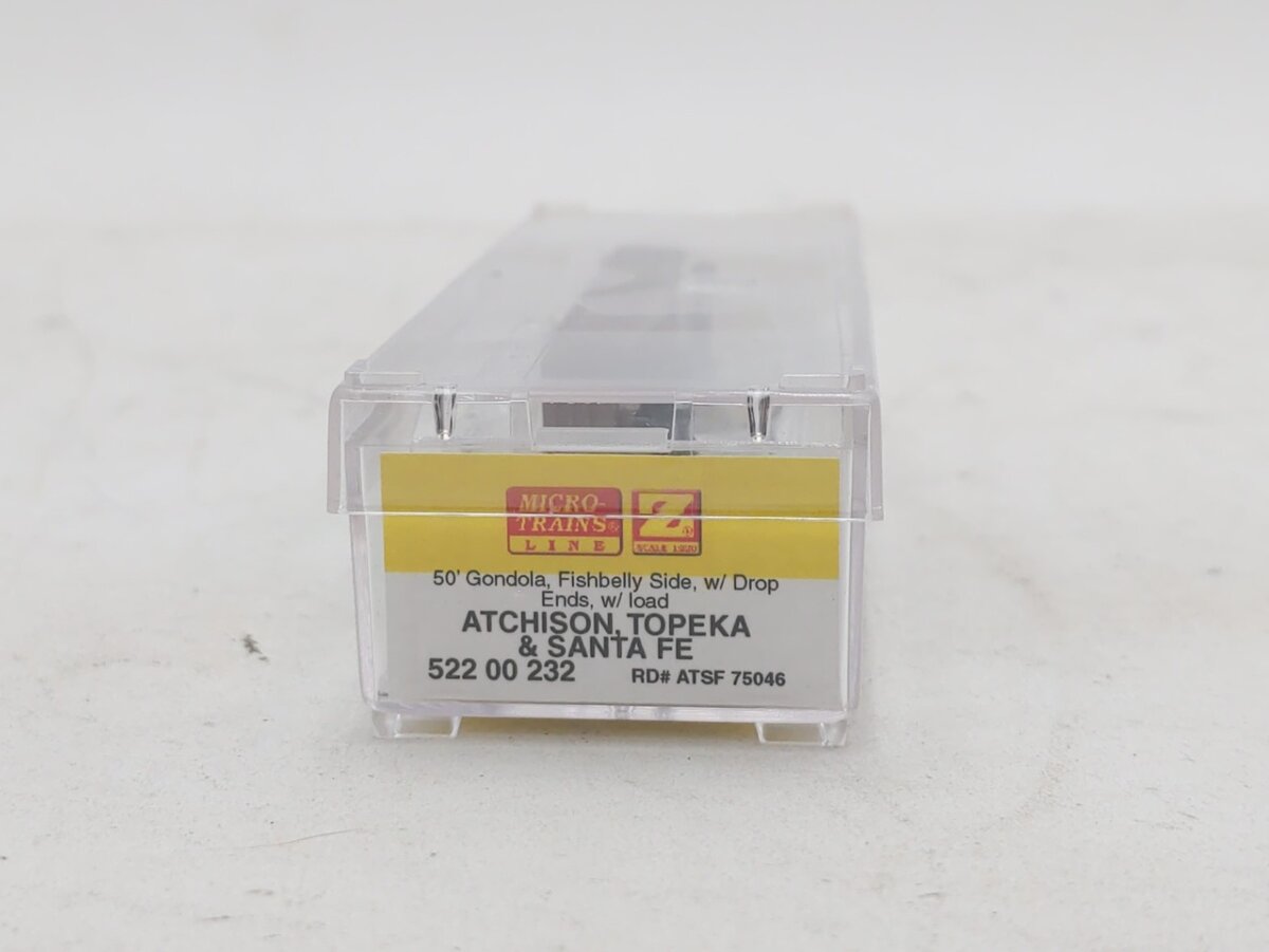 Micro-Trains 52200232 Z ATSF 50' Fishbelly Sides Gondola w/Load #75046