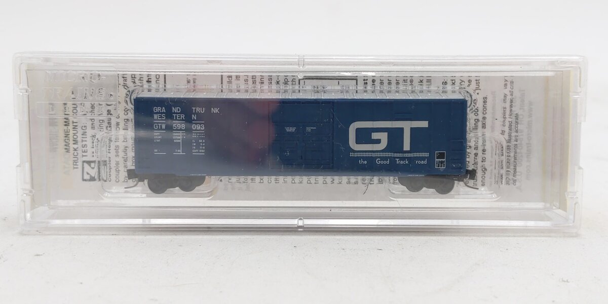Micro-Trains 51100130 Z Grand Trunk Western 50' Rib Side Box Car #598093