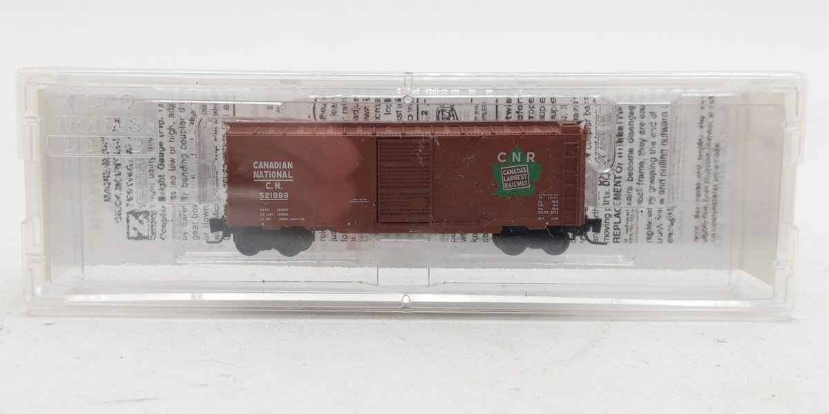 Micro-Trains 50000672 Z CN 40' Standard Single Door Box Car #521999