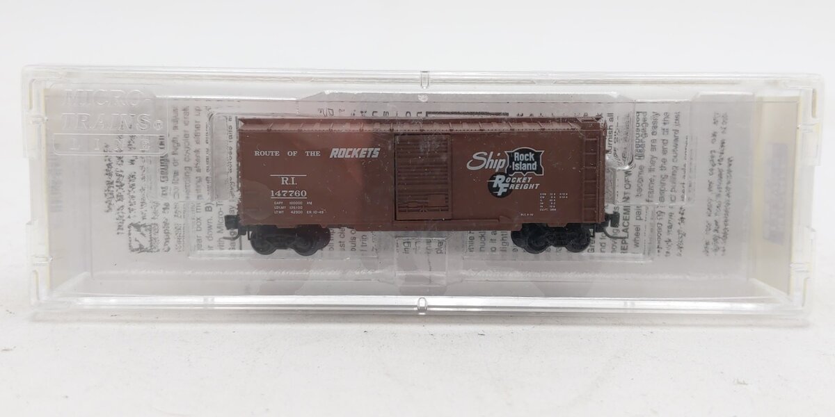 Micro-Trains 50000621 Z Rock Island 40' Standard Box Car Single Door #147760 LN/Box