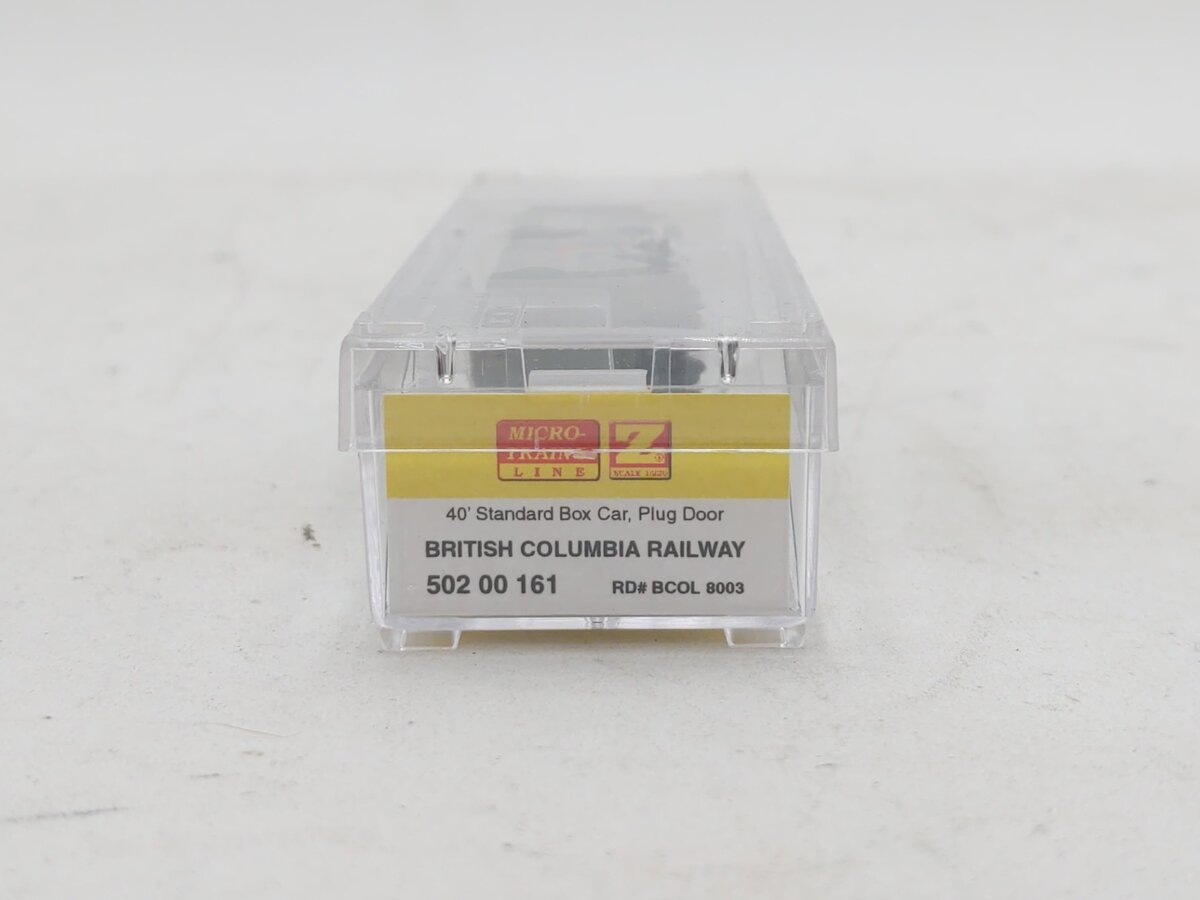 Micro-Trains 50200161 Z British Columbia 40' Plug Door Boxcar #8003