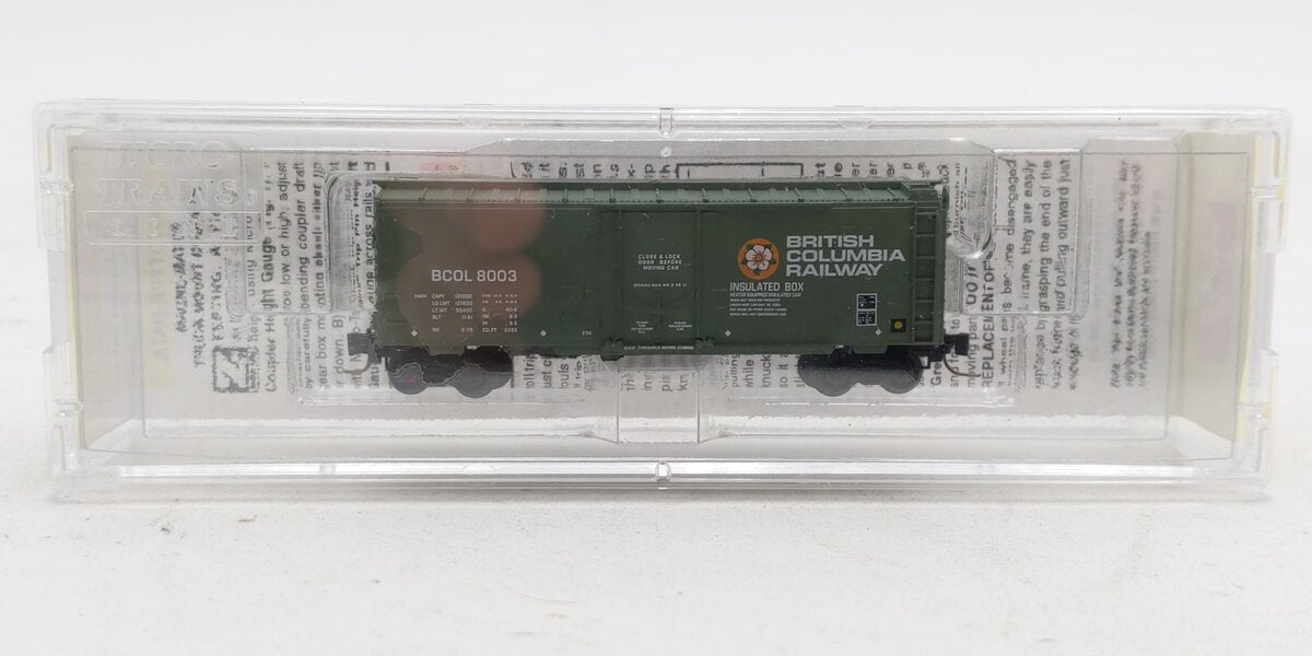 Micro-Trains 50200161 Z British Columbia 40' Plug Door Boxcar #8003
