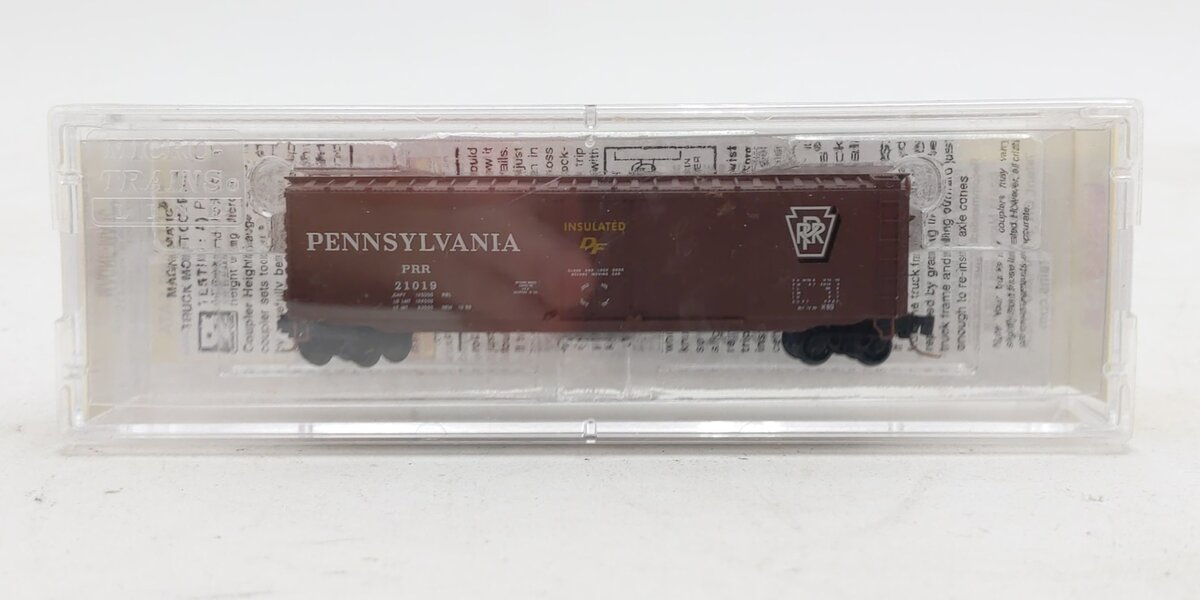 Micro-Trains 50700490 Z Pennsylvania Railroad 50' Plug-Door Box Car #21019