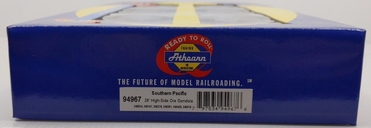 Athearn 94967 HO Southern Pacific 26' High Side Ore Gondola (Set of 6)
