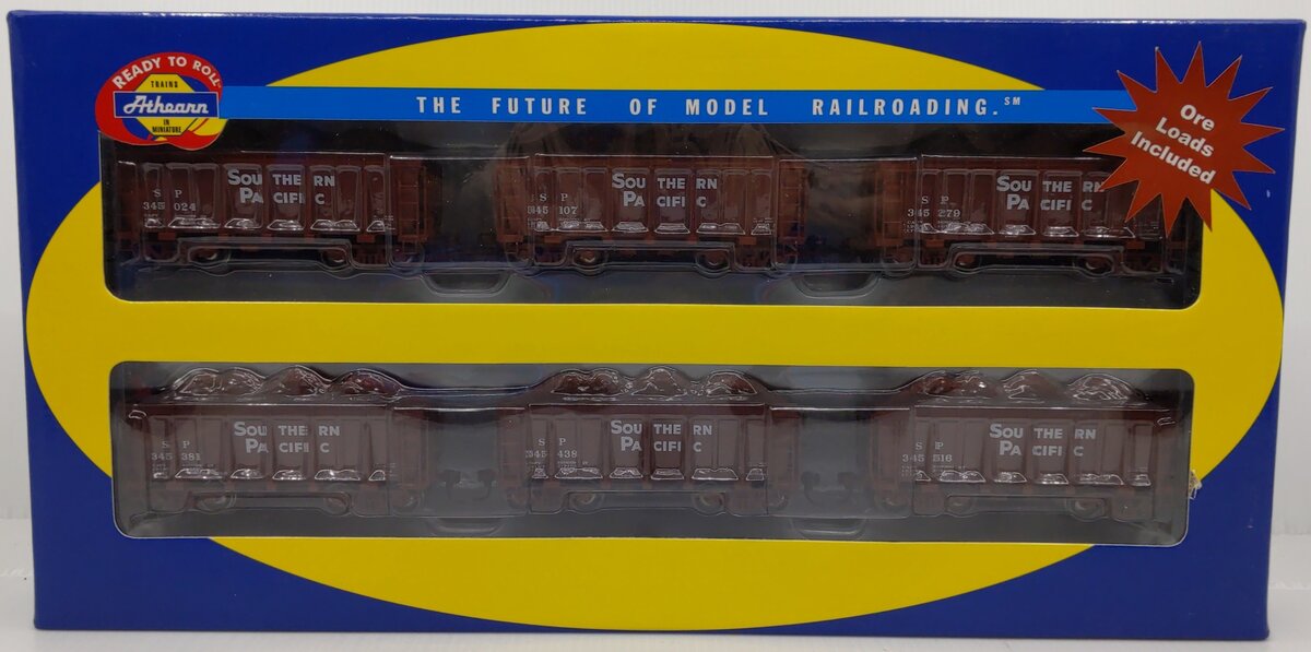 Athearn 94967 HO Southern Pacific 26' High Side Ore Gondola (Set of 6)