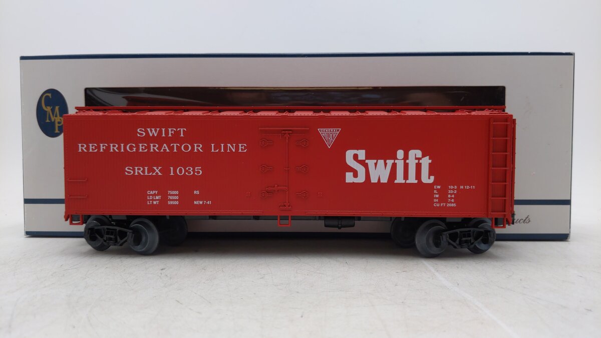 Crown 2001 O Gauge Swift Reefer Car #1035 VG/Box