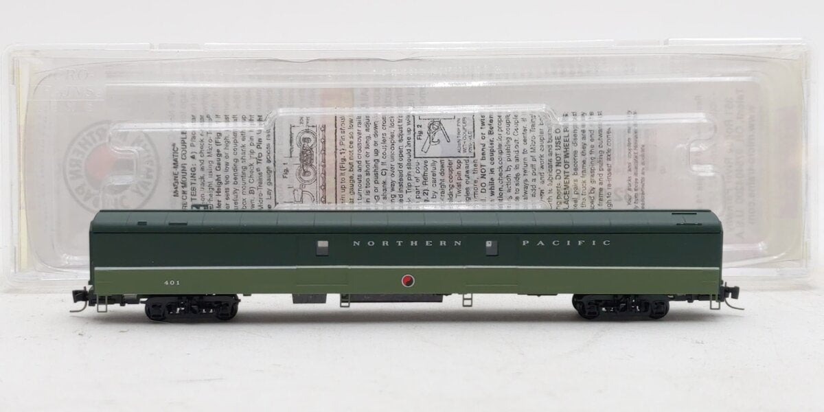 Micro-Trains 55400120 Z Northern Pacific 83' Passenger Baggage Car #401
