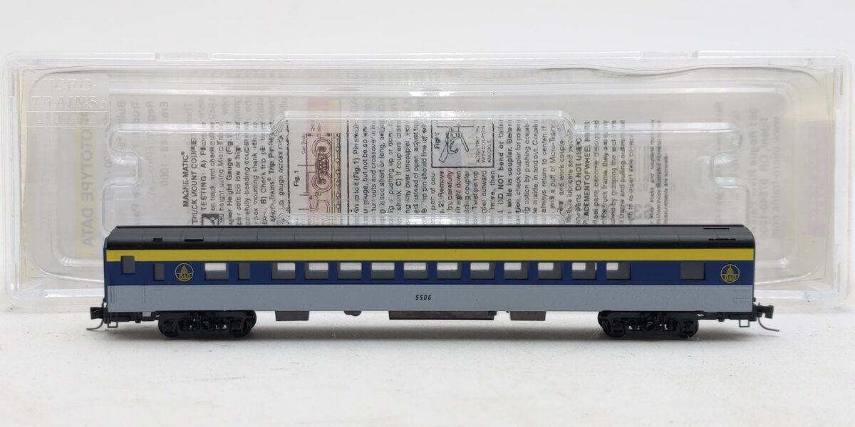 Micro-Trains 55200130 Z Custom Baltimore & Ohio 83' Smoothside Coach Car #5506 LN/Box