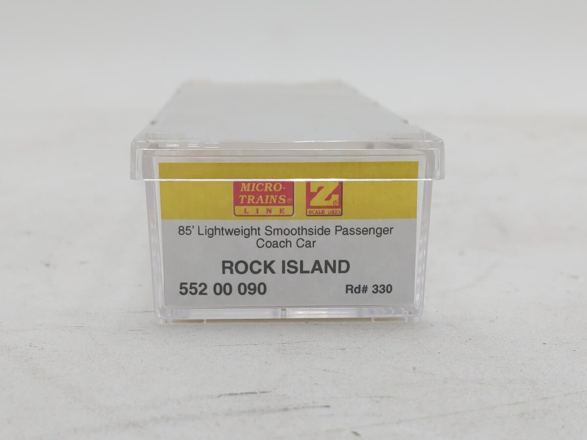 Micro-Trains 55200090 Z Scale Rock Island 85' Lightweight Passenger Car #330 LN/Box