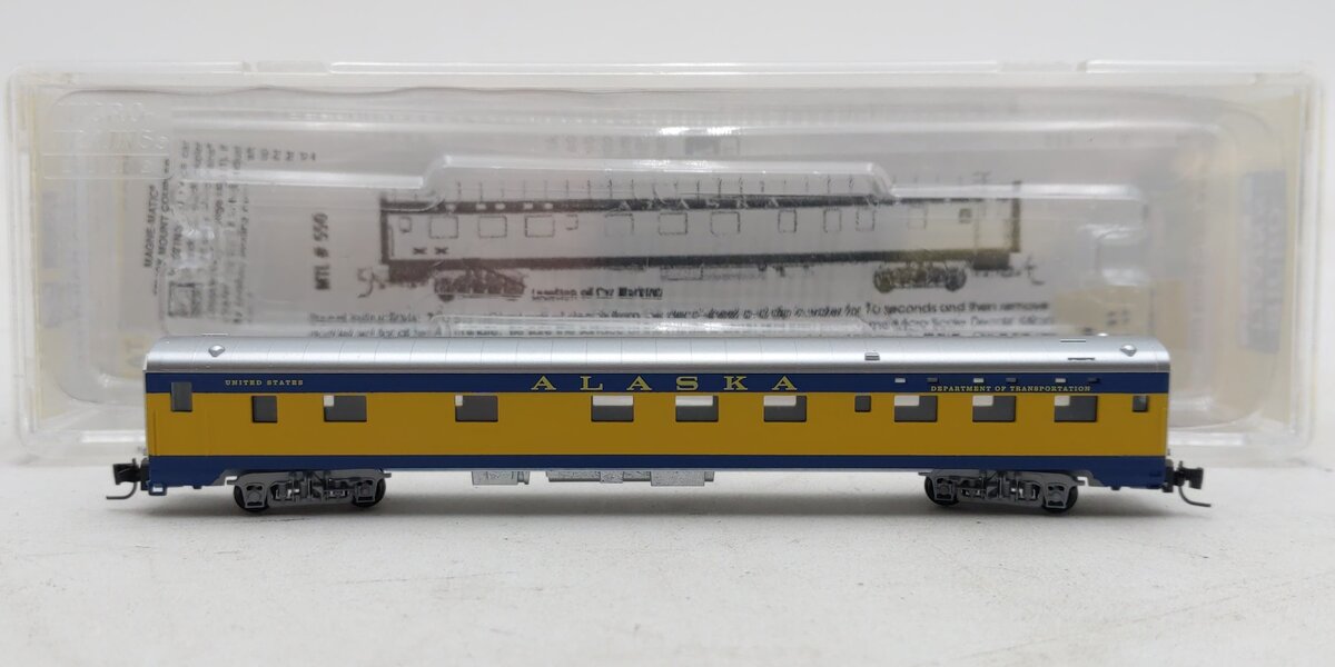 Micro-Trains 55000040 Z Alaska Rail Road 83' Lightweight Smoothside Sleeper Car