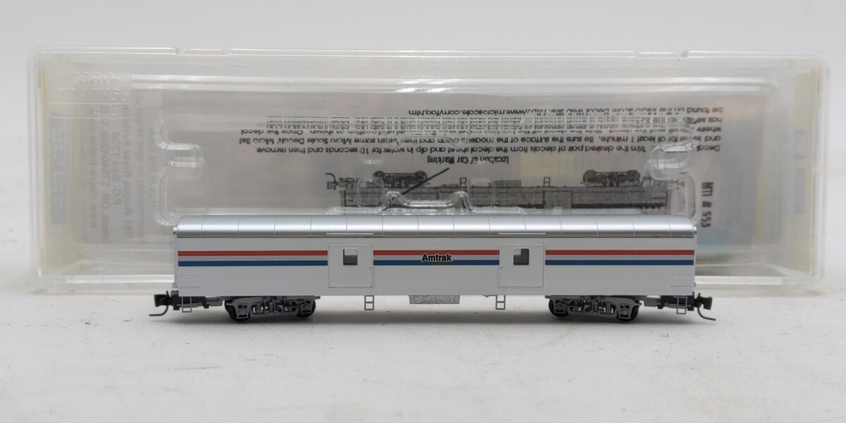 Micro-Trains 55300050 Z Amtrak 70' Lightweight Smoothside Baggage Car
