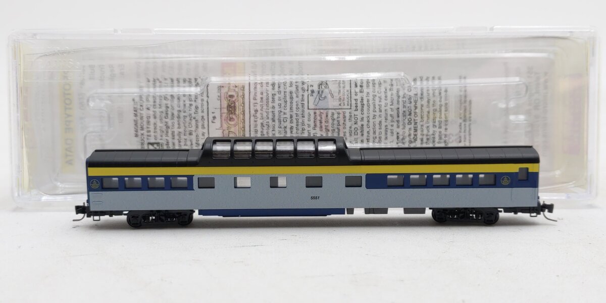 Micro-Trains 55100130 Z Baltimore & Ohio 83' Lightweight Smoothside Dome Car