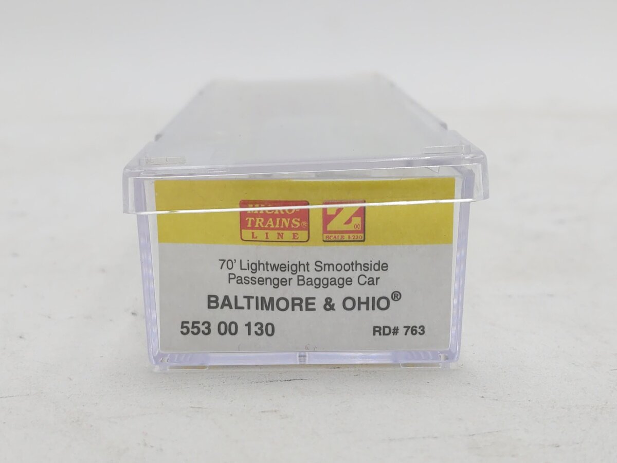 Micro-Trains 55300130 Z Baltimore & Ohio 70' Lightweight Smoothside Baggage Car NIB