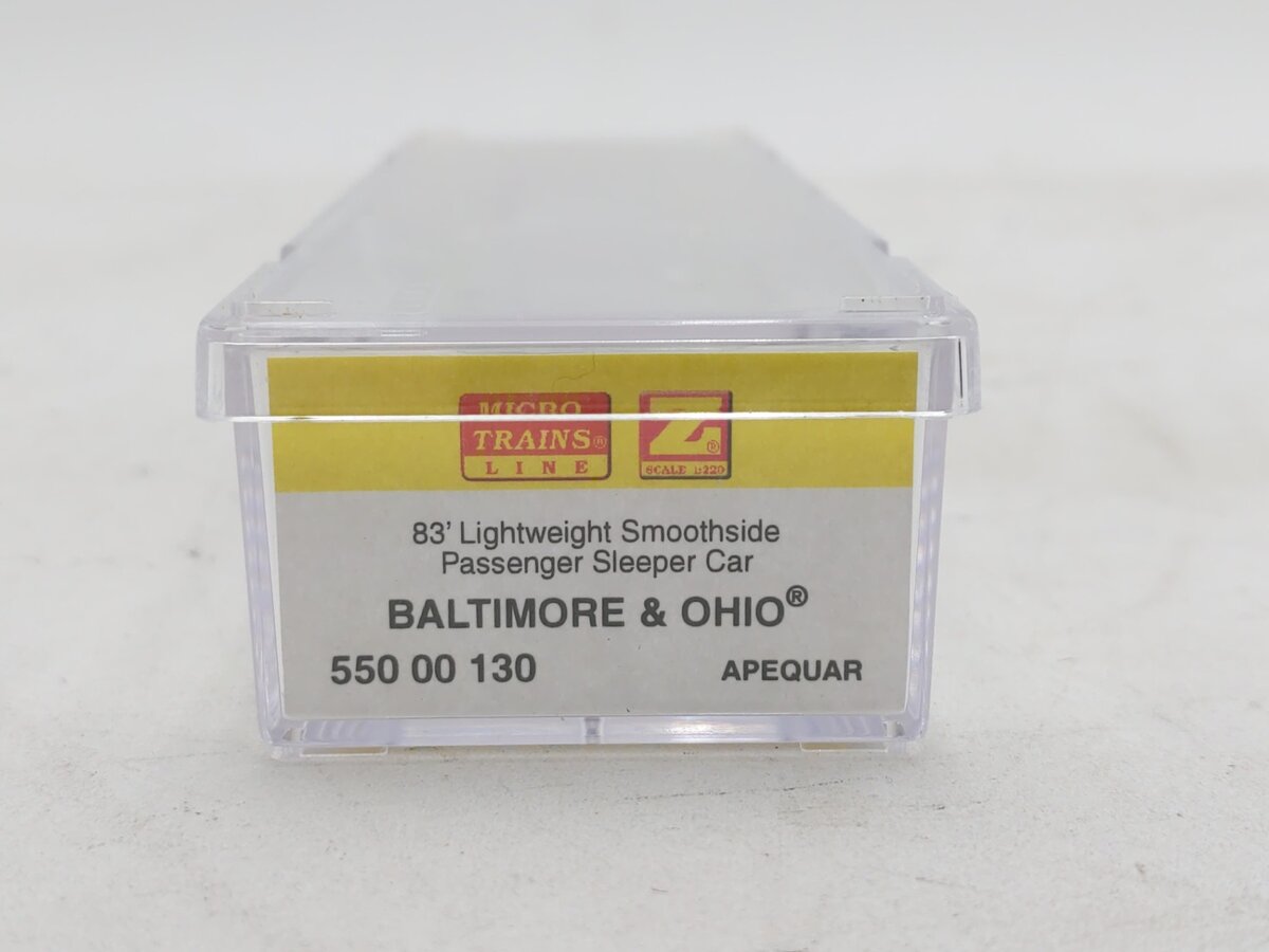 Micro-Trains 55000130 Z Baltimore & Ohio 83' Lightweight Smoothside Sleeper Car LN/Box