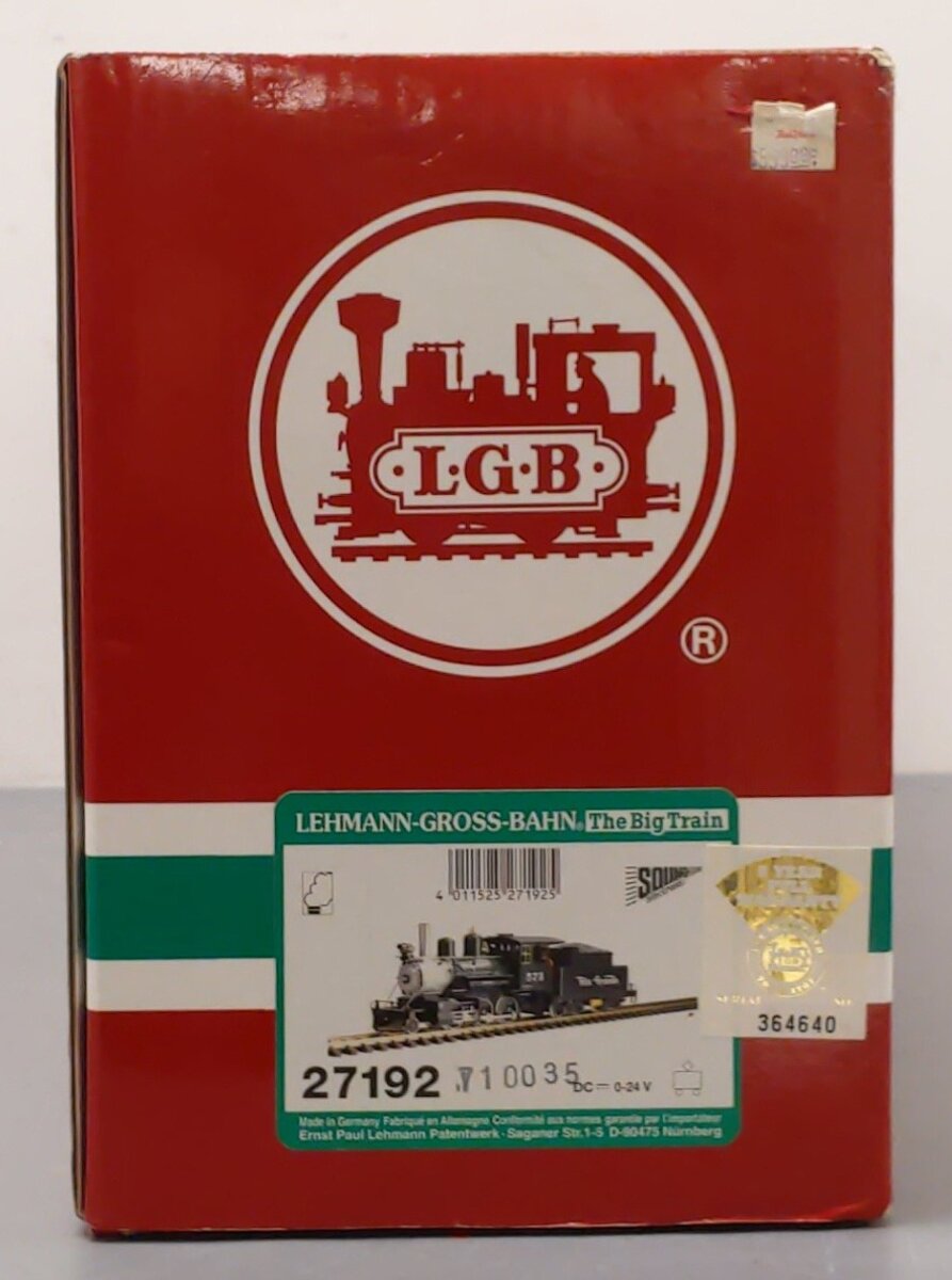 LGB 27192 G Scale Rio Grande Mogul Locomotive & Coal Tender #573
