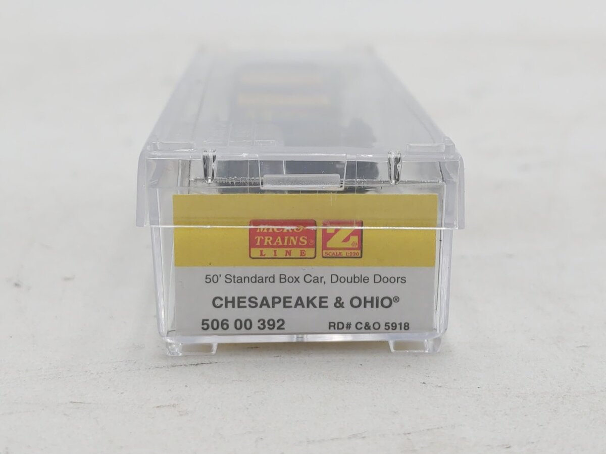 Micro-Trains 50600392 Z Chesapeake & Ohio 50' Standard Double Door Box Car #5918