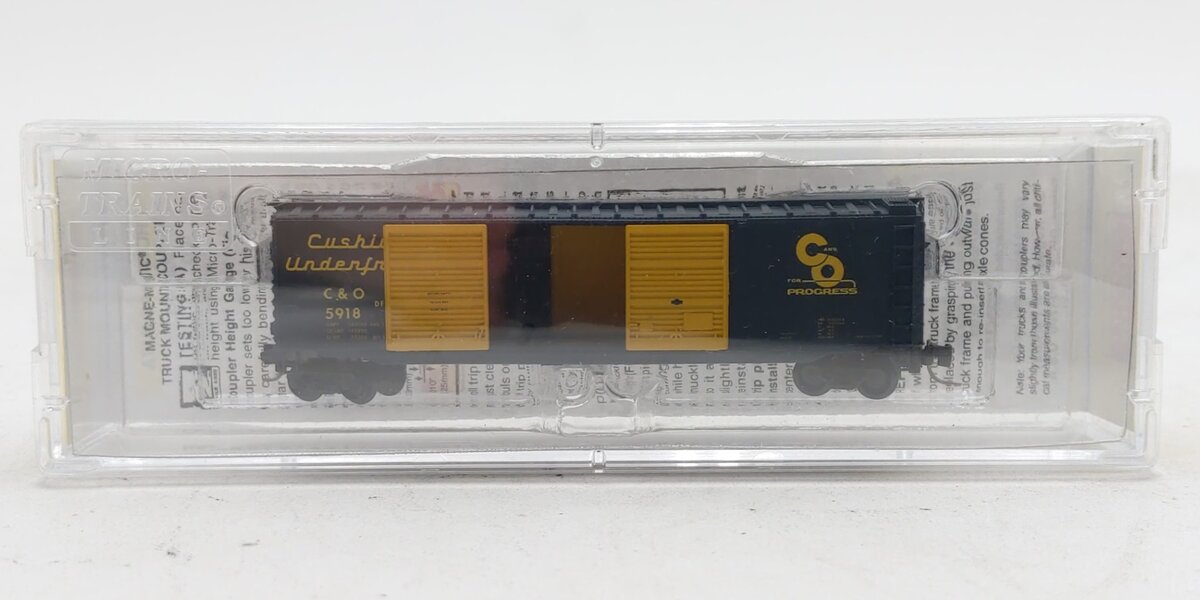 Micro-Trains 50600392 Z Chesapeake & Ohio 50' Standard Double Door Box Car #5918