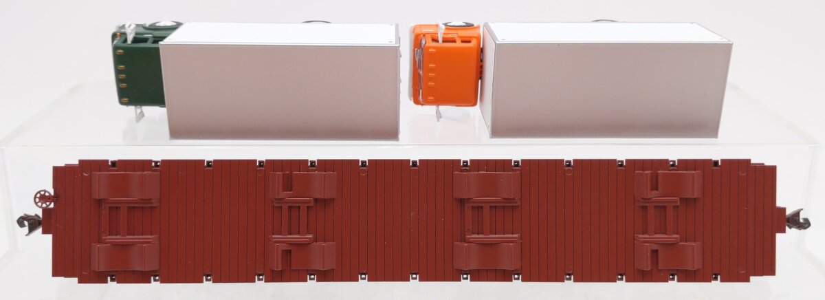 Athearn 92329 HO Scale BNSF 60' Flat Car w/2 Box Trucks #584946