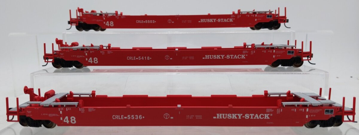 A-Line 47202-04 HO CRLE Husky Stack Container Cars (Set of 3)