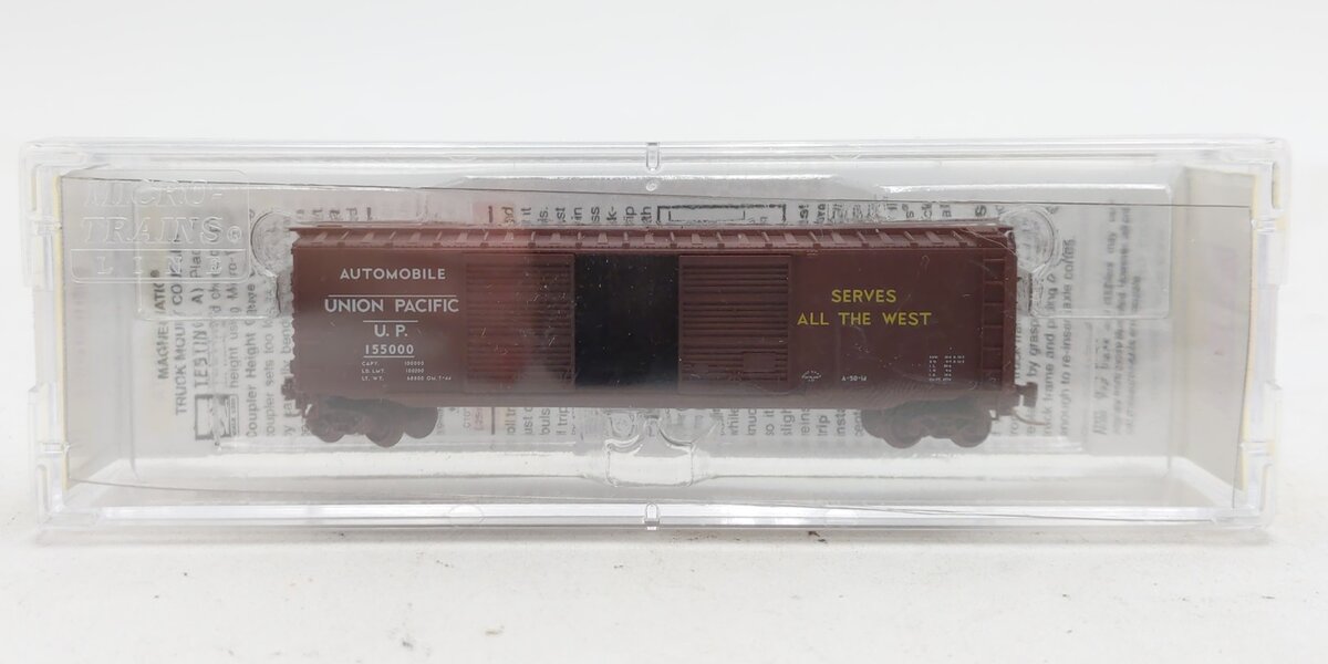 Micro-Trains 50600290 Z Union Pacific 50' Double Door Automobile Box Car #155000