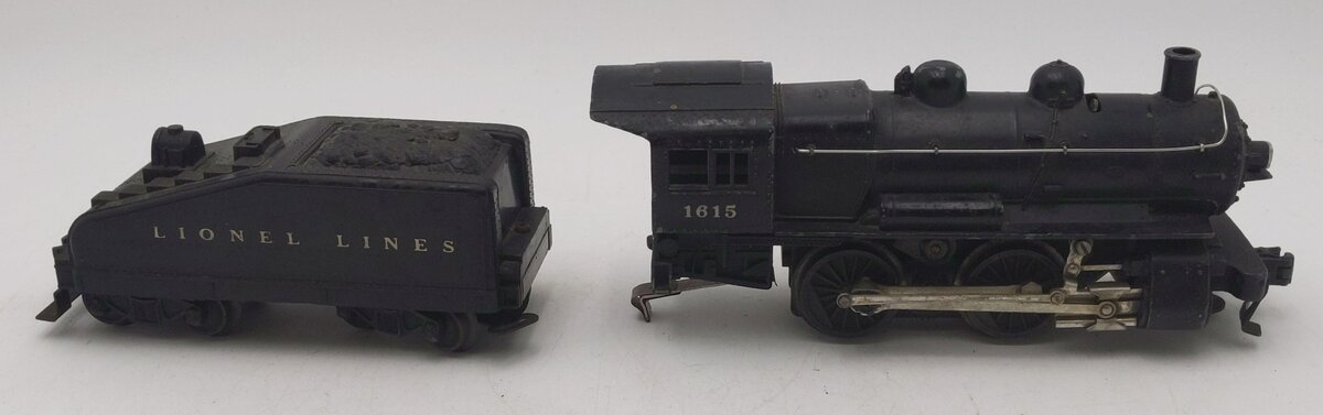 Lionel 1615 Vintage O 0-4-0 Die-Cast Steam Switcher Locomotive & Tender VG