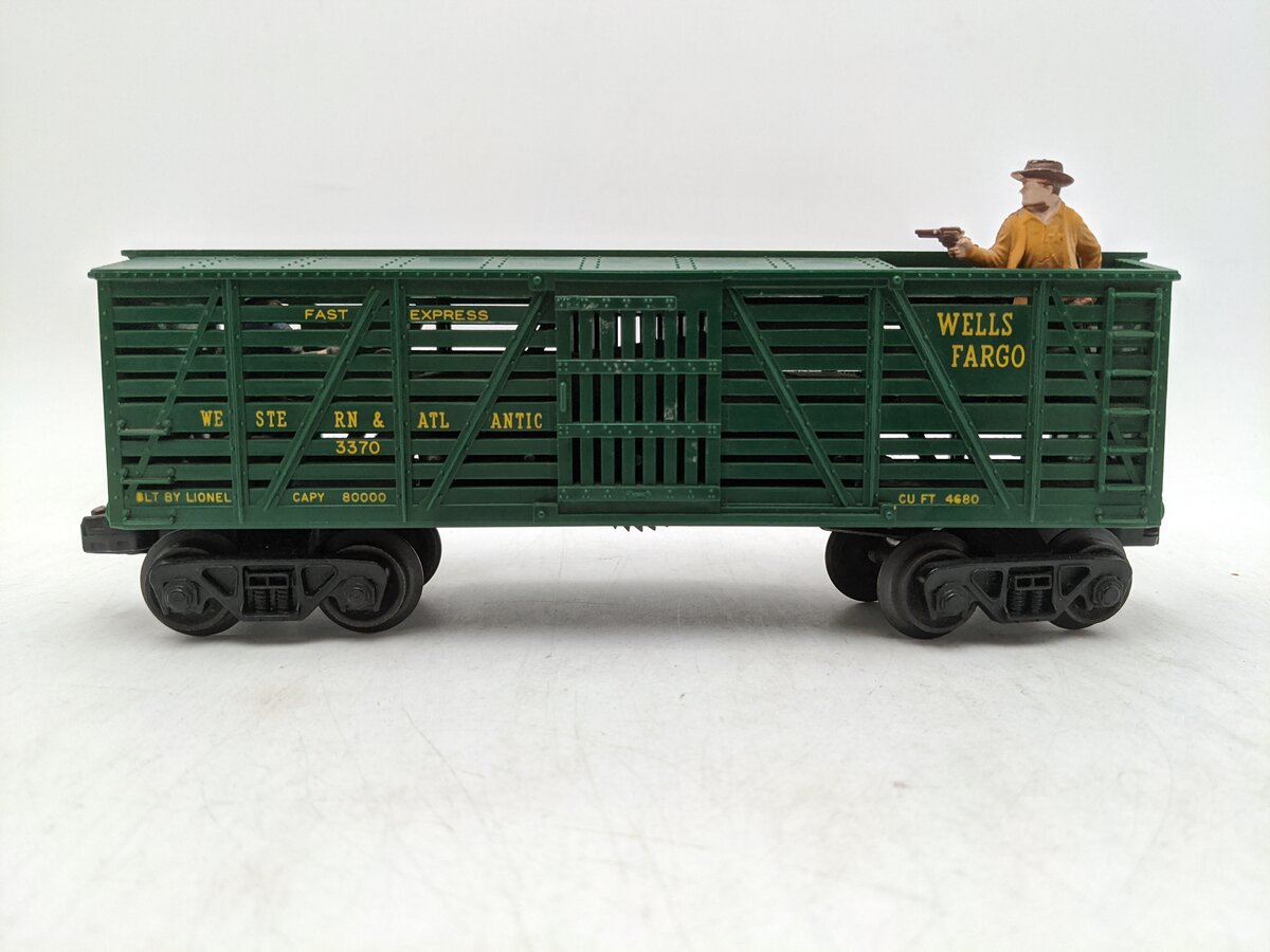 Lionel 3370 Vintage O Wells Fargo Operating Sheriff & Outlaw Car VG