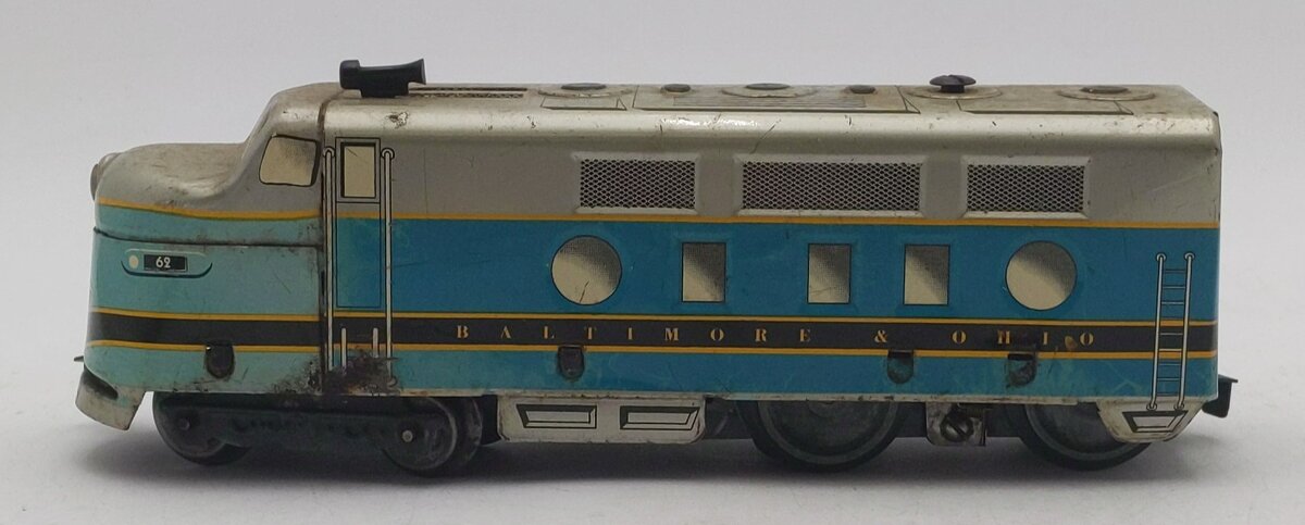Marx 62 Vintage O Gauge Baltimore & Ohio F-3 A Diesel Locomotives