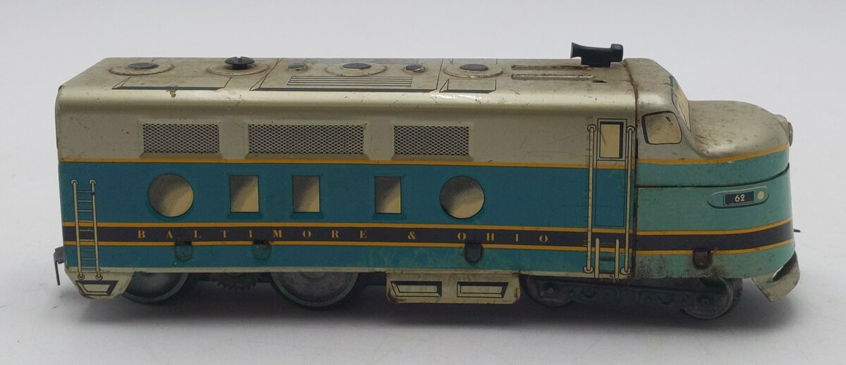 Marx 62 Vintage O Gauge Baltimore & Ohio F-3 A Diesel Locomotives