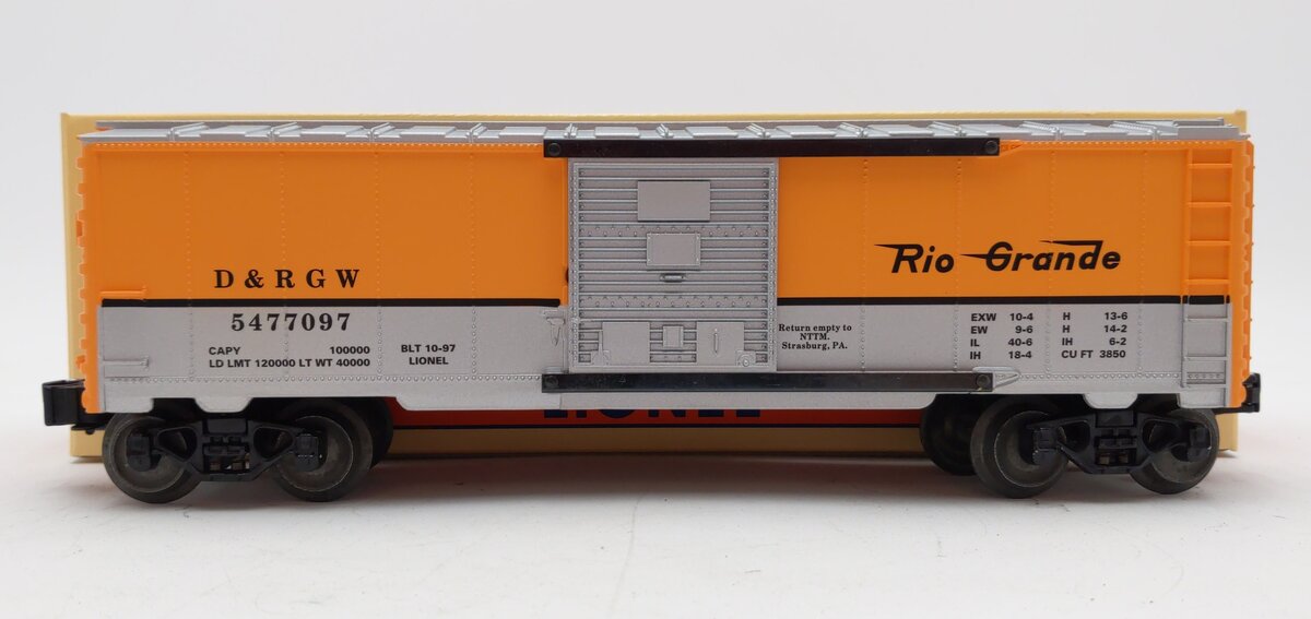 Lionel 6-52118 O Gauge Denver & Rio Grande Western TCA Museum Boxcar #5477097 LN/Box