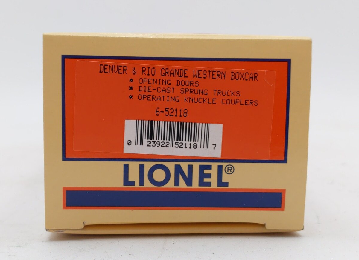 Lionel 6-52118 O Gauge Denver & Rio Grande Western TCA Museum Boxcar #5477097