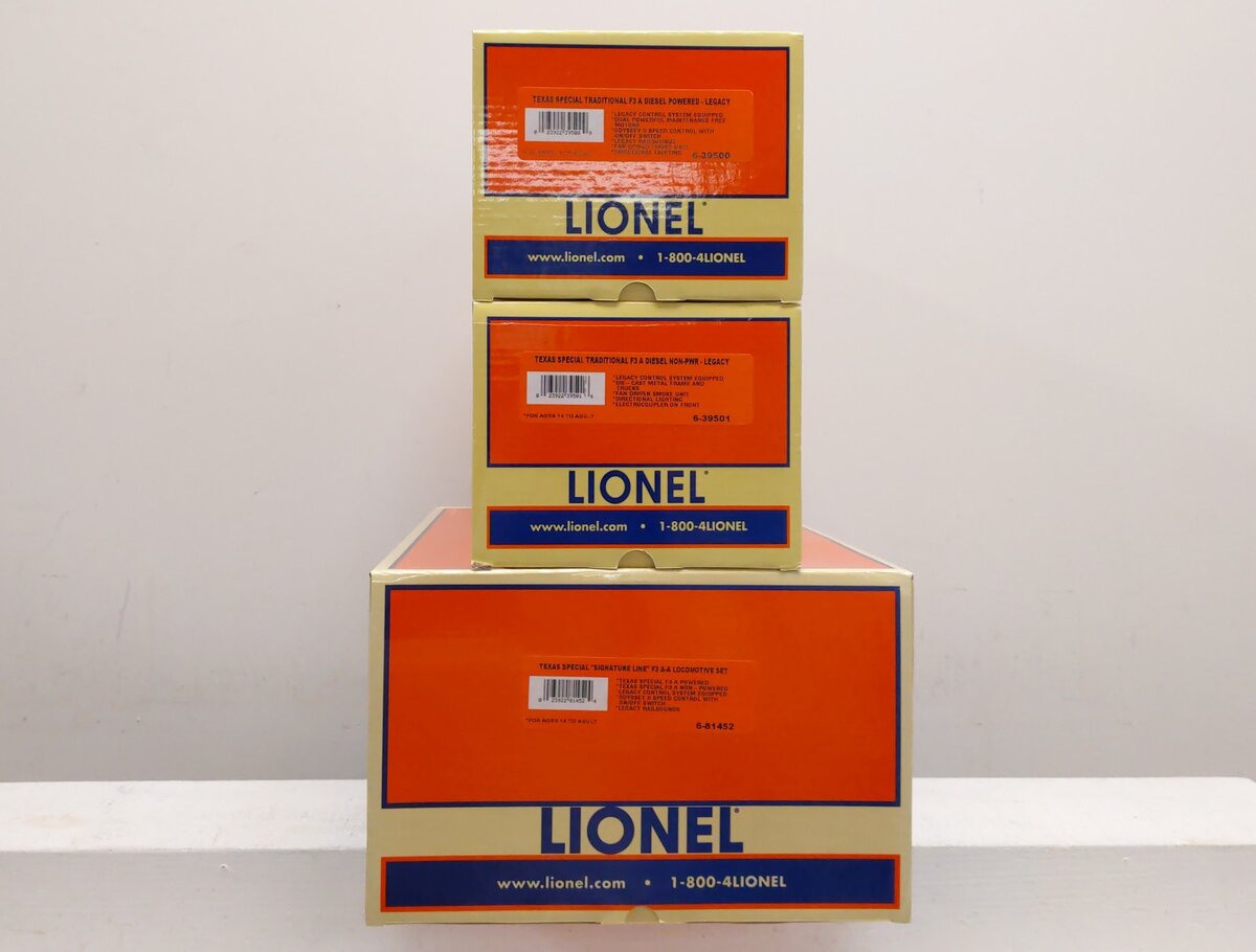 Lionel 6-81452 Texas Special Legacy Postwar-Inspired F3 AA Diesel Loco Set #201